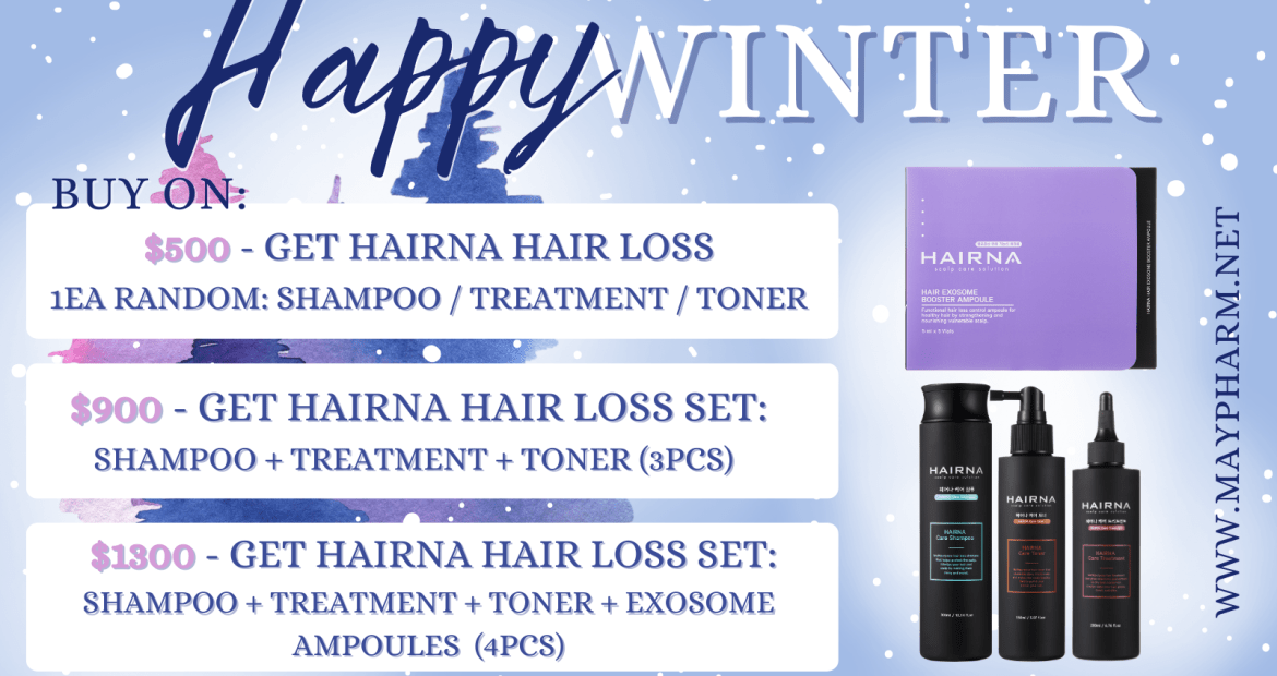 hairna-set-PROMOTION GIFTS MAYPHARM ANTI HAIR LOSS SHAMPOO AMPOULE